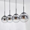 Gastor Suspension, Boule lumineuse, Suspension Clair, Fumé, 4 lumières Gastor Suspension, Boule lumineuse, Suspension Clair, Fumé, 4 lumières
