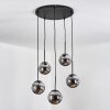 Gastor Suspension, Boule lumineuse, Suspension Fumé, 5 lumières