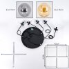 Gastor Suspension, Boule lumineuse, Suspension Ambre, Fumé, 5 lumières