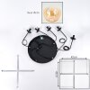 Gastor Suspension, Boule lumineuse, Suspension Ambre, Clair, 5 lumières