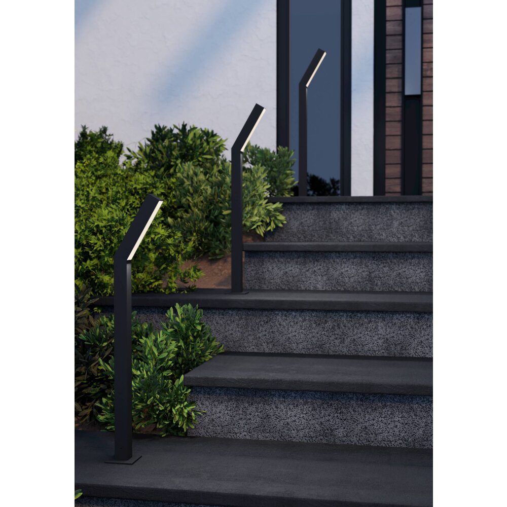 UGENTO Lampadaire d\'extérieur Luminaires Eglo LED Noir, 2 lumières main product photo
