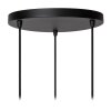 ROSAS Suspension Luminaires Lucide Noir, 3 lumières
