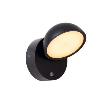 FINN Lampe murale d´extérieur Luminaires Lucide LED Noir, 1 lumière