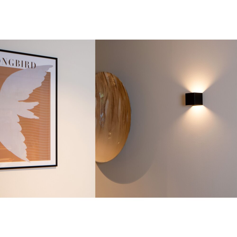 VERTIGO Applique murale Luminaires Lucide LED Noir, 1 lumière, Détecteur de mouvement main product photo