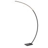 CURVE Lampadaire, Lampadaires arc Luminaires Lucide LED Noir, 1 lumière