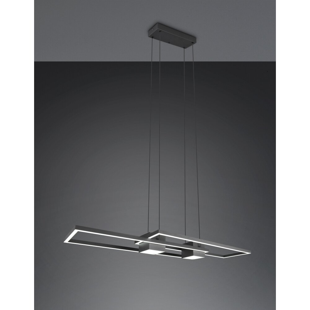 ALBANY Suspension Luminaires Trio LED Noir, 1 lumière, Télécommandes main product photo