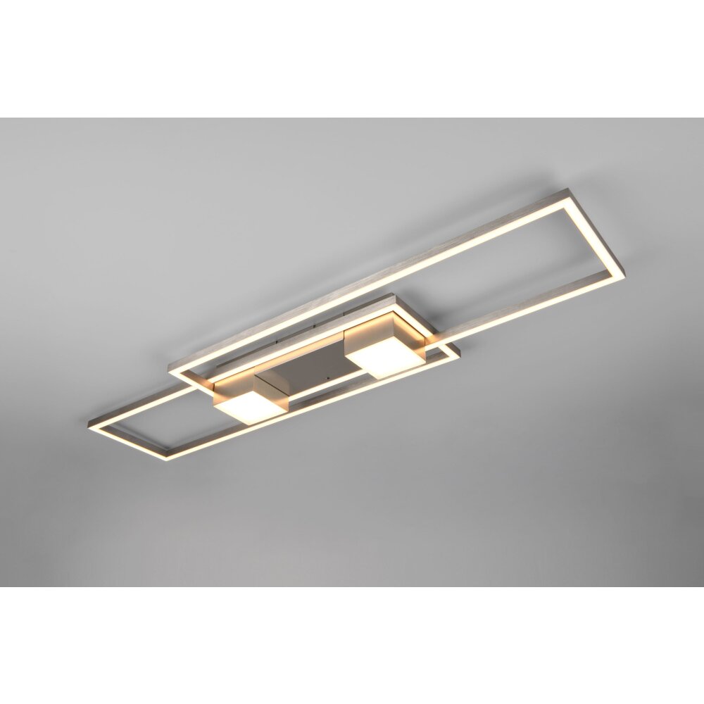 ALBANY Plafonnier Luminaires Trio LED Nickel mat, 1 lumière, Télécommandes main product photo