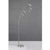 Marley Lampadaire, Lampadaires arc Luminaires Trio Nickel mat, 5 lumières