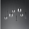 Mataro Luminaires Trio Noir, 8 lumières