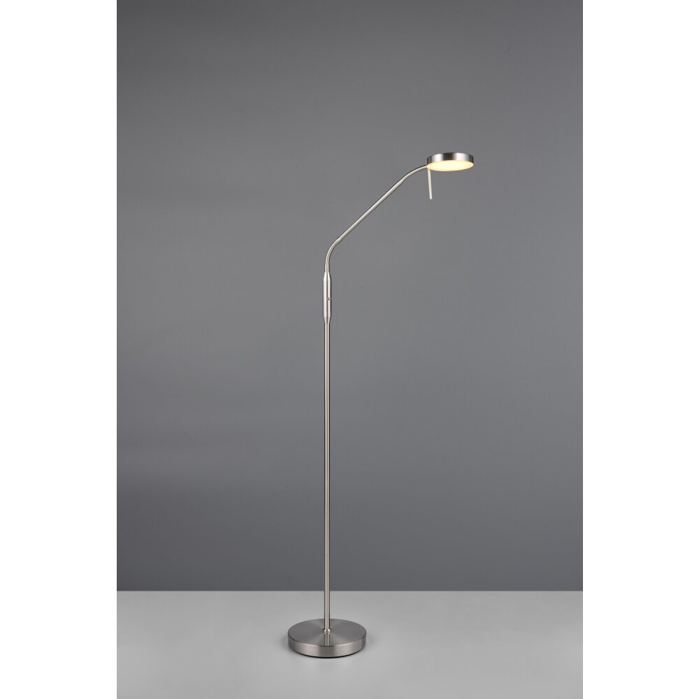 Moreno Lampadaire Luminaires Reality LED Nickel mat, 1 lumière main product photo