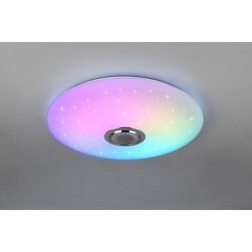 Musica Plafonnier Luminaires Reality LED Blanc, 1 lumière, Télécommandes, Changeur de couleurs Musica Plafonnier Luminaires Reality LED Blanc, 1 lumière, Télécommandes, Changeur de couleurs