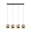 SMILLA Suspension Luminaires Trio Noir, 4 lumières