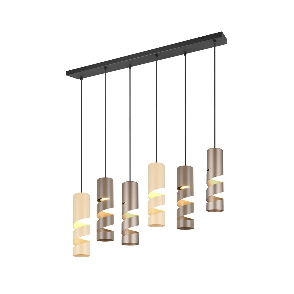 Stream Suspension Luminaires Trio Multicolore, 6 lumières main product photo