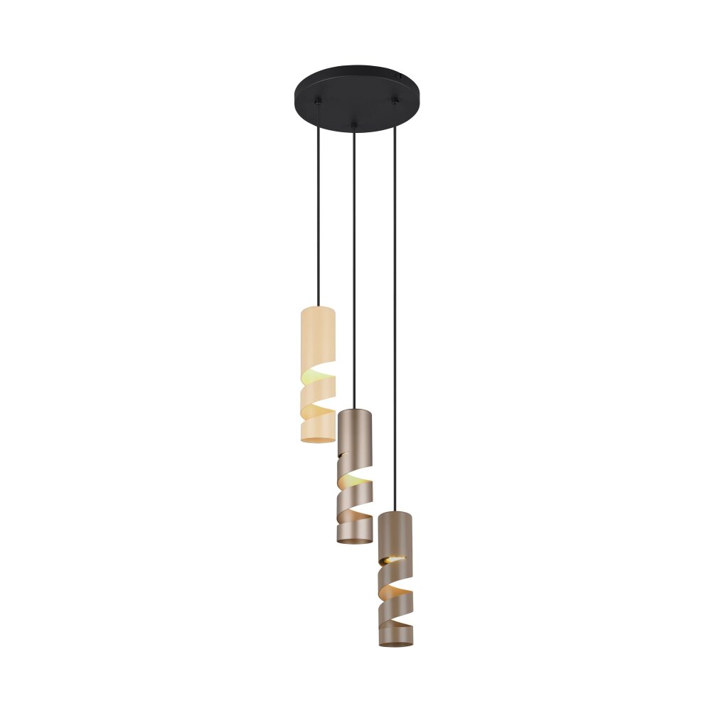 Stream Suspension Luminaires Trio Multicolore, 3 lumières main product photo