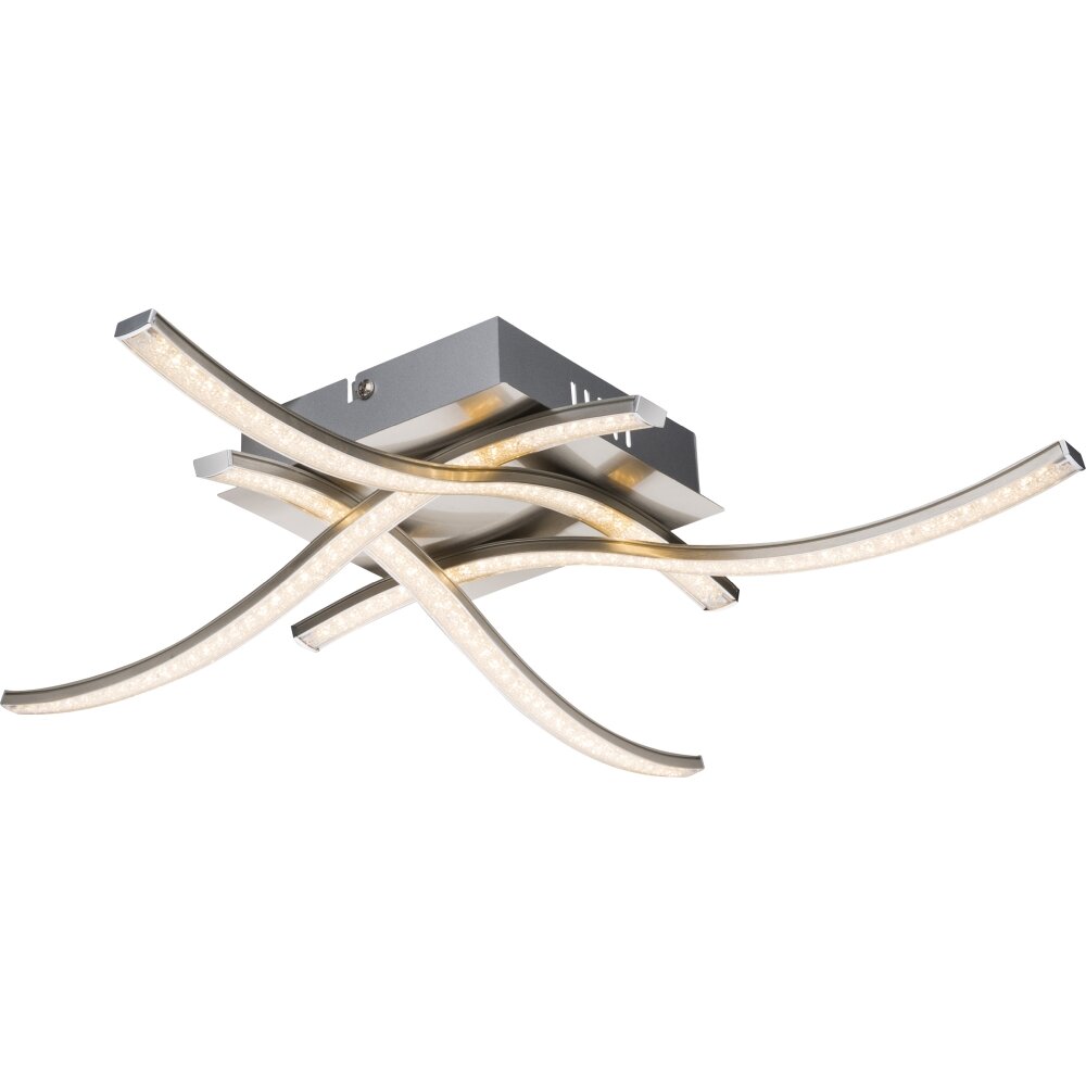 Plafonnier Globo Jorne LED Nickel mat, 1 lumière main product photo
