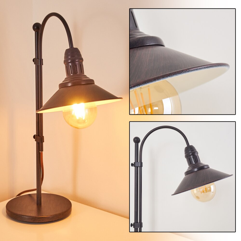 Lampe à poser Nibyn Beige, Brun foncé, 1 lumière main product photo