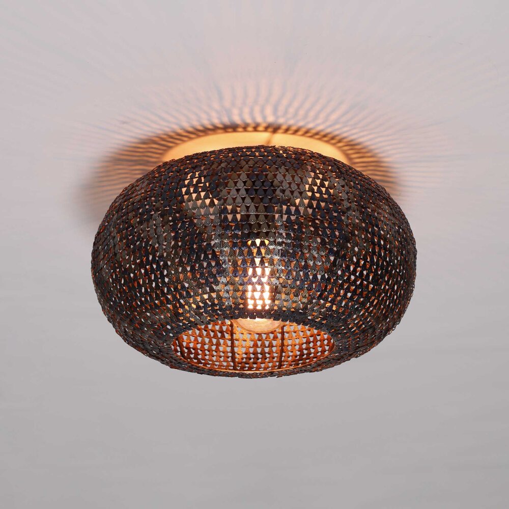 Ommerlanderwijk Plafonnier Brun, Noir, 1 lumière main product photo
