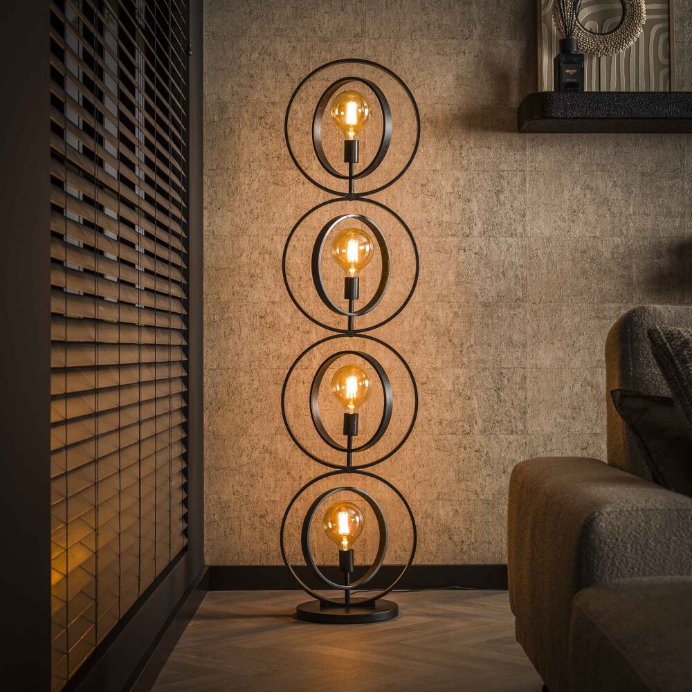 Mirandola Lampadaire Anthracite, 4 lumières main product photo