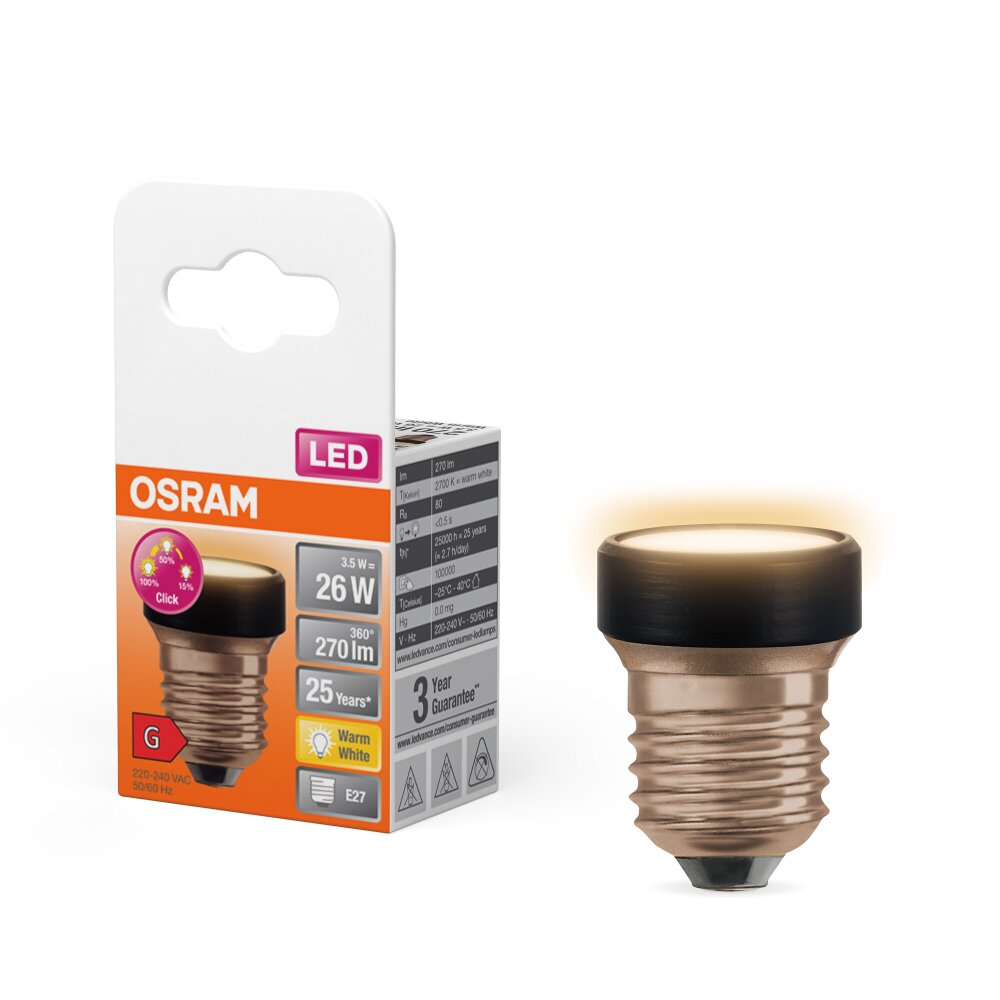 Luminaires Osram E27 3.5 Watt blanc chaud 270 Lumen main product photo