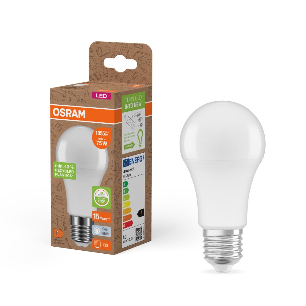 Luminaires Osram E27 10 Watt blanc neutre 1055 Lumen main product photo