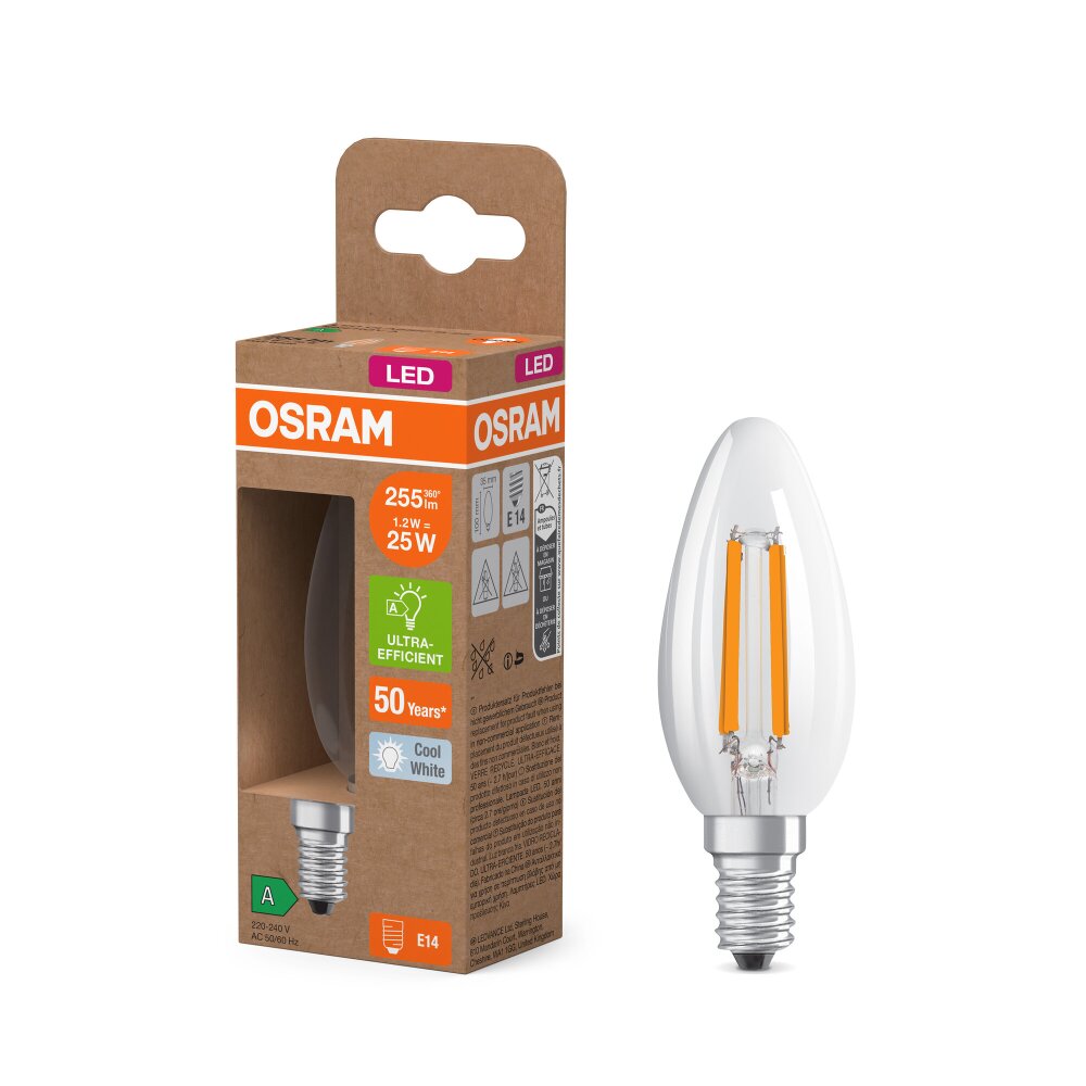 Luminaires Osram E14 1.2 Watt blanc neutre 255 Lumen main product photo