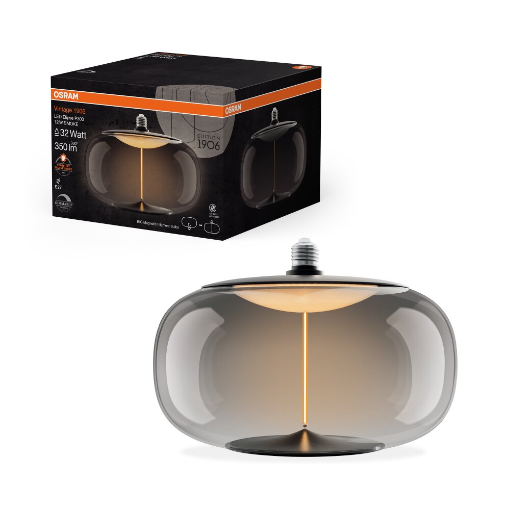 Luminaires Osram E27 12 Watt blanc chaud dimmable 350 Lumen main product photo