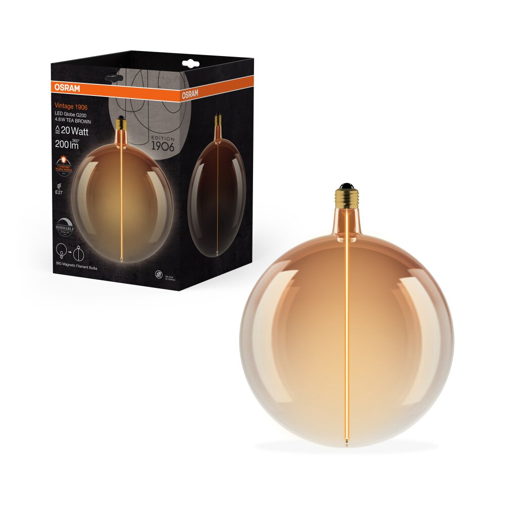 Luminaires Osram E27 4.8 Watt blanc chaud dimmable 200 Lumen main product photo