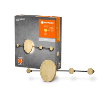 DECOR Applique murale / Plafonnier Luminaires Ledvance LED Noir, 1 lumière DECOR Applique murale / Plafonnier Luminaires Ledvance LED Noir, 1 lumière