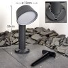 Borne lumineuse Moroni LED Anthracite, 1 lumière