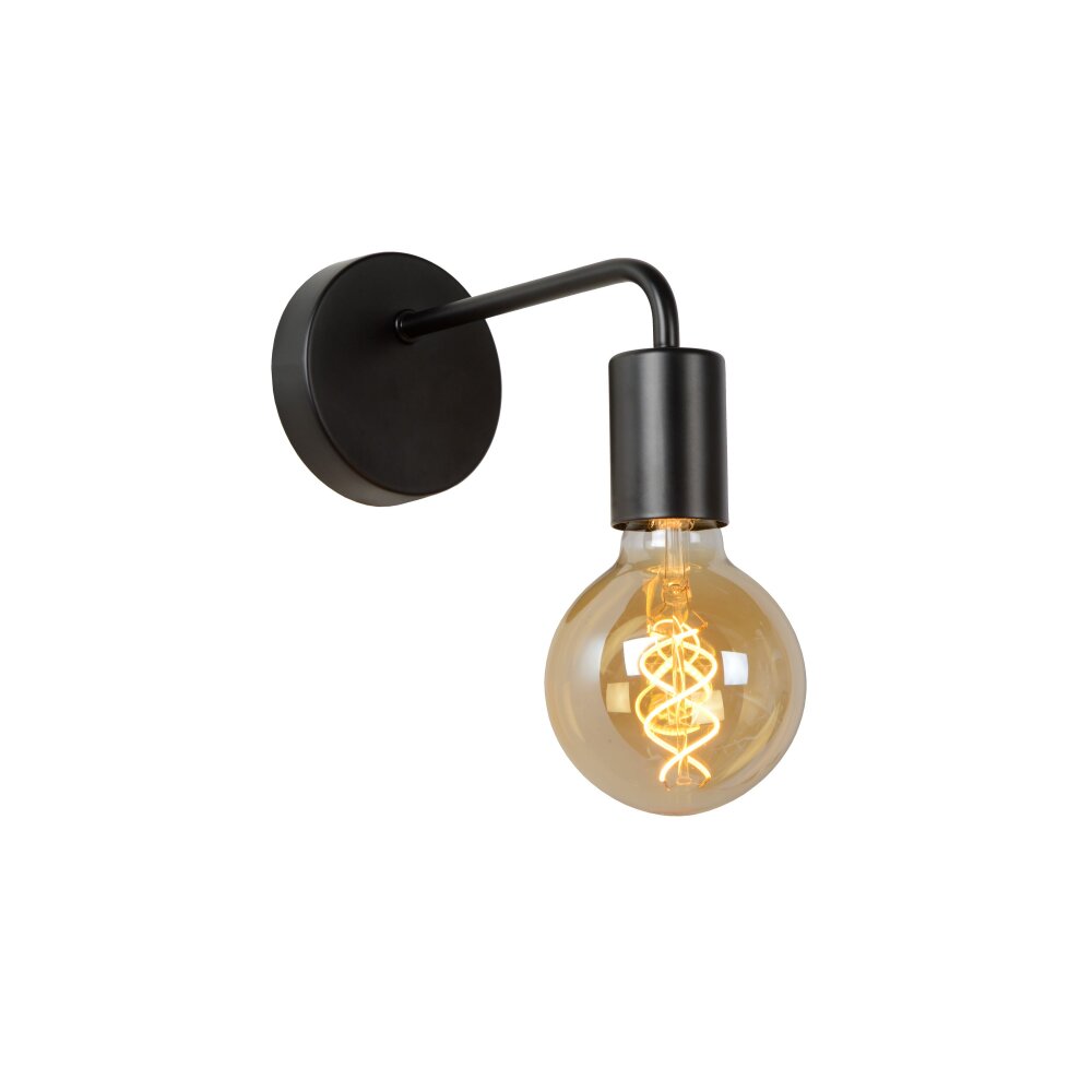 Applique murale Lucide SCOTT Noir, 1 lumière main product photo