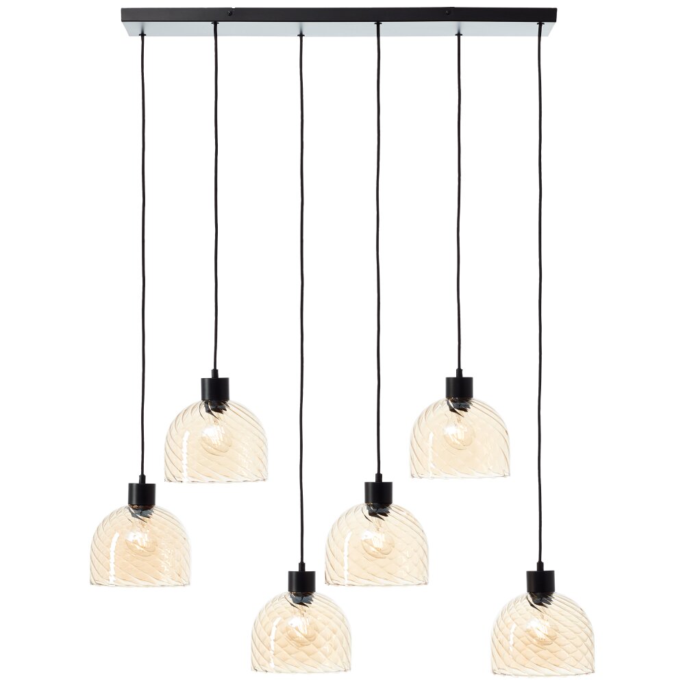 Casto Suspension Luminaires Brilliant Noir, 6 lumières main product photo