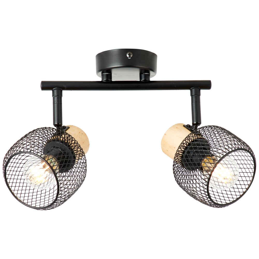 Giada Spot de plafond Luminaires Brilliant Noir, 2 lumières main product photo