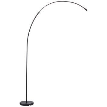 Bow Lampadaire, Lampadaires arc Luminaires Brilliant LED Noir, 1 lumière