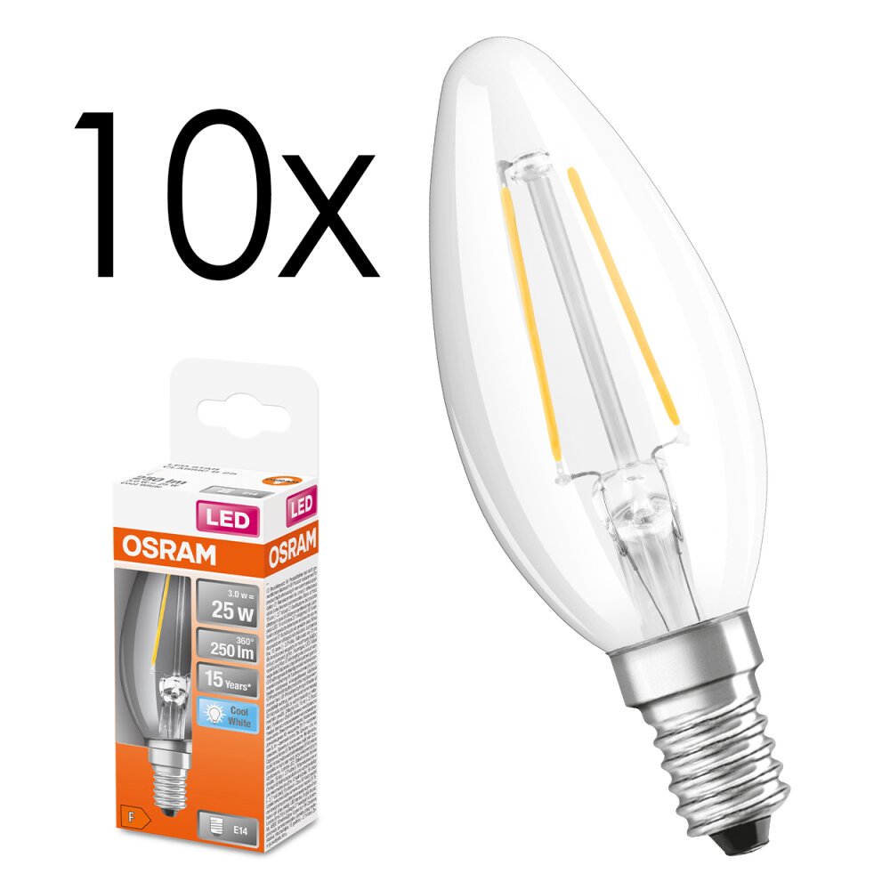 E14 LED 2.5 Watt blanc neutre 250 Lumen main product photo