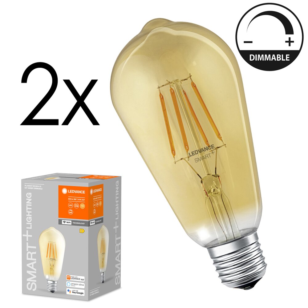 E27 LED 6 Watt blanc chaud dimmable 680 Lumen main product photo