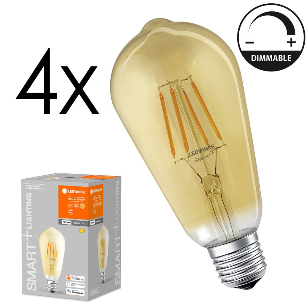 E27 LED 6 Watt blanc chaud dimmable 680 Lumen main product photo