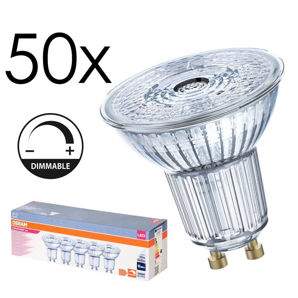 GU10 LED 4.5 Watt blanc chaud dimmable 350 Lumen main product photo