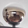 Chehalis Plafonnier, Boule lumineuse Chrome, Clair, Fumé, 8 lumières