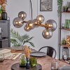 Chehalis Boule lumineuse, Suspension Fumé, 8 lumières