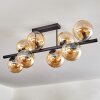 Gastor Plafonnier, Boule lumineuse Ambre, 8 lumières