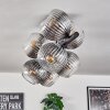 Gastor Plafonnier, Boule lumineuse Clair, Fumé, 8 lumières