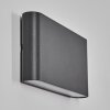 Gamas Lampe murale d´extérieur, Luminaire de salle de bain, Luminaire Up & Down, Applique murale Anthracite, 1 lumière