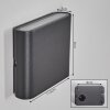 Gamas Lampe murale d´extérieur, Luminaire de salle de bain, Luminaire Up & Down, Applique murale LED Anthracite, 1 lumière