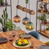 Koyoto Suspension, Boule lumineuse, Suspension Écru, Noir, 3 lumières