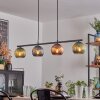 Koyoto Suspension, Boule lumineuse, Suspension Bleu, Vert, Cuivré, 4 lumières