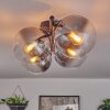 Gastor Plafonnier, Boule lumineuse Clair, Fumé, 4 lumières