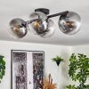 Gastor Plafonnier, Boule lumineuse Clair, Fumé, 4 lumières