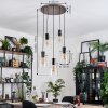 Hasvik Suspension, Suspension Chrome, Noir, 5 lumières