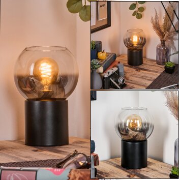Koyoto Boule lumineuse, Lampe de bureau, Lampe à poser Clair, Fumé, 1 lumière