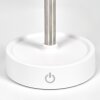 Amien Lampe de table d'extérieur, Lampe à poser LED Argenté, Blanc, 1 lumière